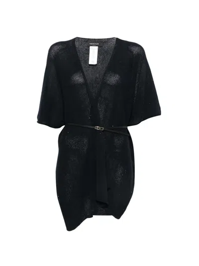 Fabiana Filippi V-neck Cardi-coat In Black