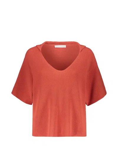Fabiana Filippi V-neck Short-sleeved Sweater In Multi