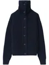 Fabiana Filippi Platinum Bomber Cardigan In 蓝色