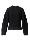 Fabiana Filippi Platinum Sweater With Sequins In Black