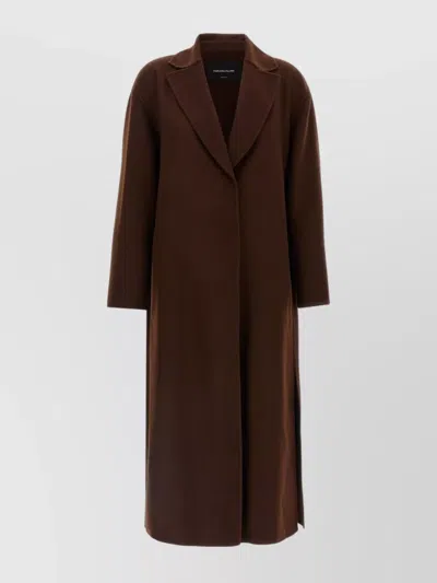 FABIANA FILIPPI WAIST BELT LONG SLEEVE LAPEL POCKET COAT