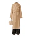 Fabiana Filippi Double Cashmere Coat In Nude