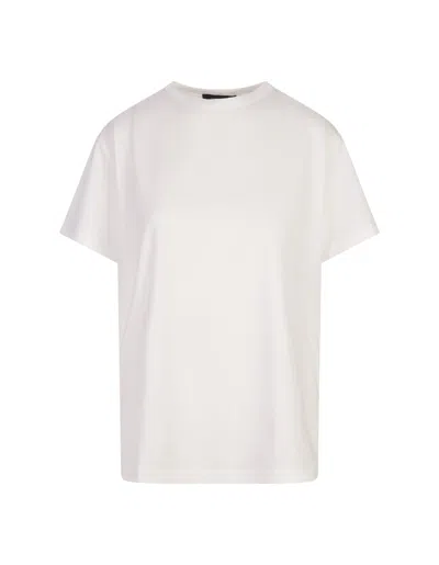 Fabiana Filippi White Cotton And Viscose T-shirt