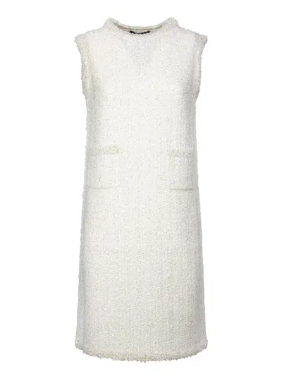 FABIANA FILIPPI SLEEVELESS TWEED DRESS