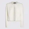 Fabiana Filippi White Cotton Knitwear In Bianco/citrino