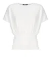 Fabiana Filippi Slim Waist Plain Top In White