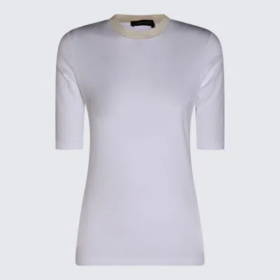 FABIANA FILIPPI WHITE COTTON T-SHIRT