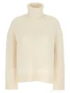 Fabiana Filippi Suéter Con Cuello Alto - Blanco In White