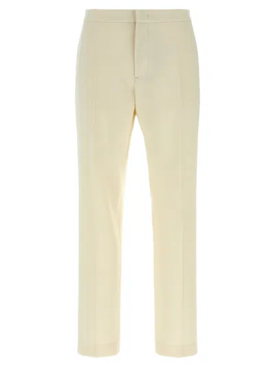 Fabiana Filippi White Jewel Detail Pants In Nude