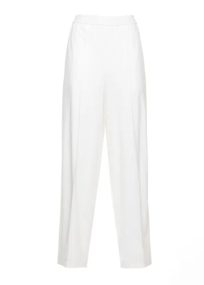 Fabiana Filippi White Lightpoint Detail Viscose Pants