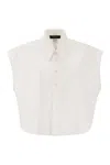 Fabiana Filippi Women's Oversized Silhouette Cotton Poplin Shirt In White