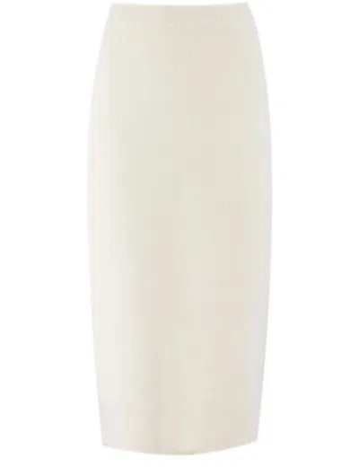 Fabiana Filippi White Pencil Skirt