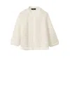 Fabiana Filippi Cotton Open Cape With Sequins