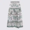 Fabiana Filippi A-line High-waisted Pleated Printed Midi Skirt