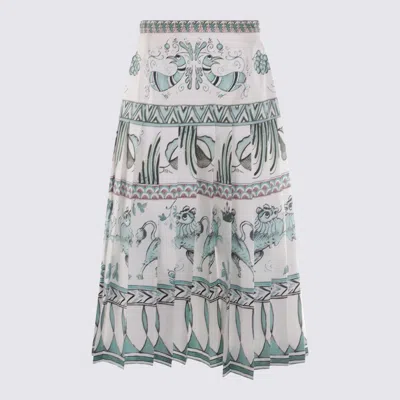 FABIANA FILIPPI WHITE SILK SKIRT