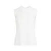 Fabiana Filippi Sleeveless Silk Lace Top In White