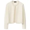 Fabiana Filippi Sequin Embellished Tweed Cropped Jacket