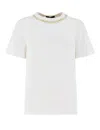 Fabiana Filippi White T-shirt With Whimsical Mushroom Motifs