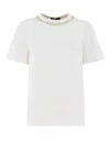Fabiana Filippi White T-shirt With Whimsical Mushroom Motifs