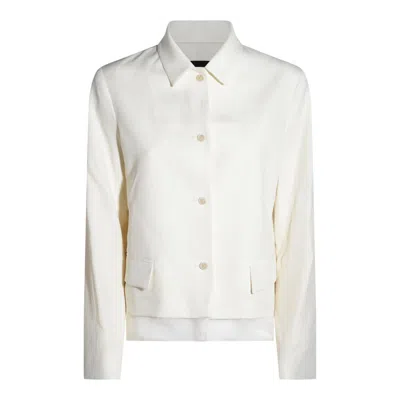FABIANA FILIPPI FABIANA FILIPPI WHITE WOOL CASUAL JACKET