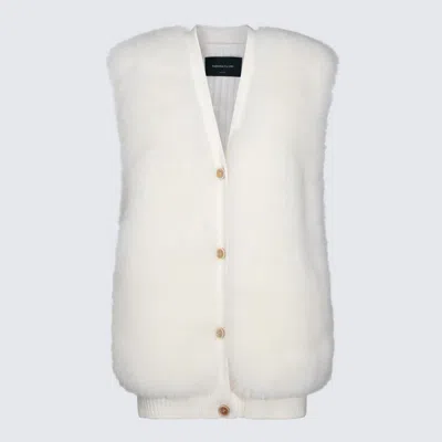 FABIANA FILIPPI WHITE WOOL CASUAL JACKET