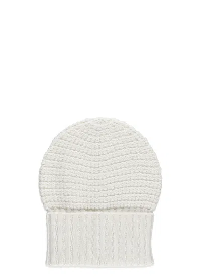 Fabiana Filippi White Wool-blend Sequined Beanie