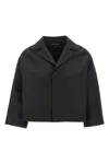 Fabiana Filippi Silk Blend Wide Blazer With V-neck Collar