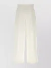 Fabiana Filippi Mid-waist White Cotton Trousers In White