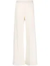 Fabiana Filippi Wide-leg Cashmere Knitted Trousers In White