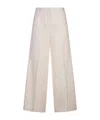 Shop Fabiana Filippi Wide-leg Casual Pants In Nude