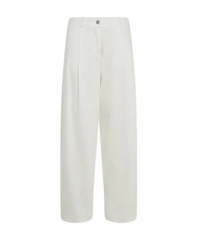 Fabiana Filippi Wide-leg Cropped Trousers In White