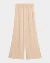 Fabiana Filippi Enver Satin Wide Jogging Trousers In Pink