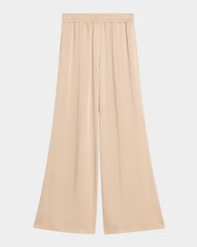 Fabiana Filippi Wide-leg Enver Satin Trousers In Pink