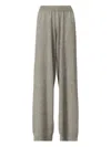 Fabiana Filippi Wide-leg Grey Pants With Relaxed Silhouette And Soft Texture In Gray
