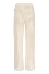 Fabiana Filippi Ivory White Cotton Blend Trousers