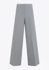 Fabiana Filippi Wide-leg Trousers With Clean Waistband And Subtle Pleats