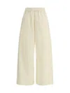Fabiana Filippi High Waist Wide-leg Trousers In Beige