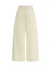 Fabiana Filippi High Waist Wide-leg Trousers In Beige