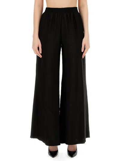 Fabiana Filippi Wide-leg Trousers With Tailored Fit In Black
