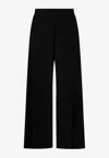 Fabiana Filippi Drawstring Wide-leg Casual Pants In Black
