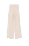 Fabiana Filippi Wide-leg Pants With Drawstring Waist In Pink
