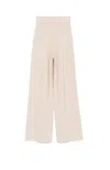 Fabiana Filippi Wide-leg Pants With Drawstring Waist In Neutral