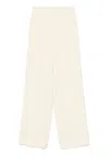 Fabiana Filippi Wide-leg Pants With Elastic Waistband In White