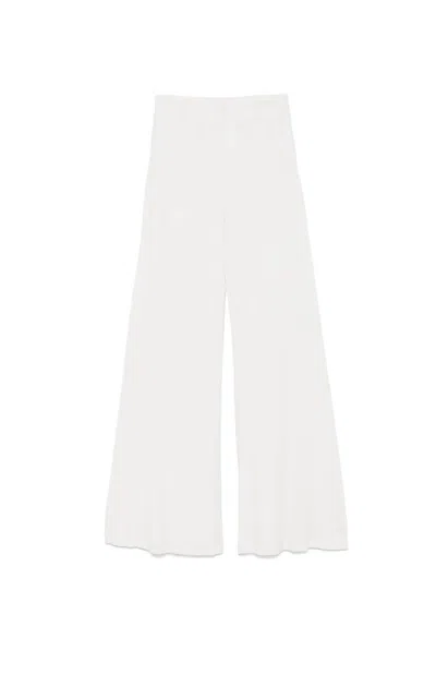 Fabiana Filippi Wide-leg Pants With Fluid Silhouette In White