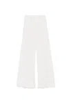Fabiana Filippi Wide-leg Pants With Fluid Silhouette In White