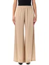 Fabiana Filippi Amelia Envers Satin Trousers In Brown