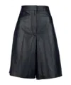 Fabiana Filippi High Waist Pleated Wide Leg Shorts In Black