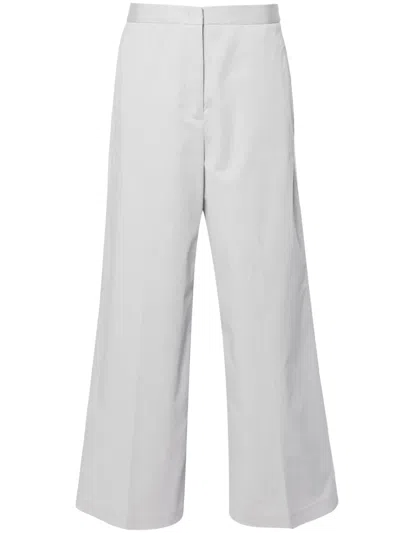Fabiana Filippi Wide-leg Cashmere Trousers In White