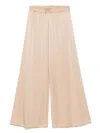 Fabiana Filippi Wide-leg Trousers Elasticated Waist In Pink