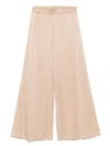 Fabiana Filippi Wide-leg Trousers Elasticated Waist In Pink